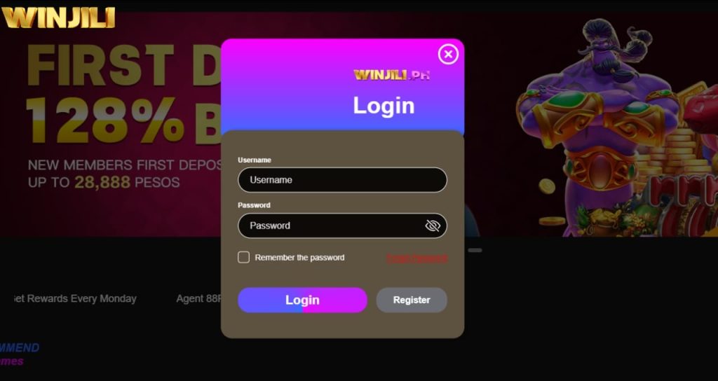 WINJILI Login Form